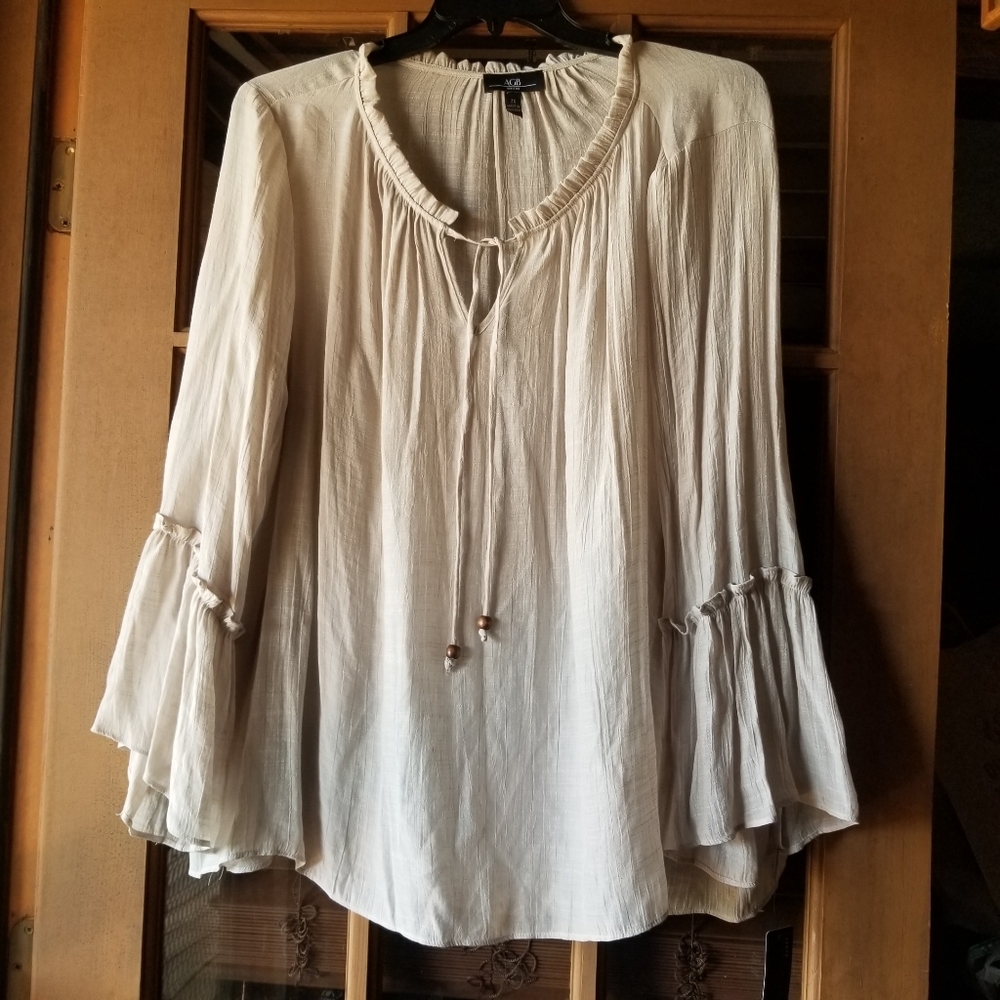 Beige/Tan Blouse NWT